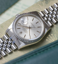 Afbeelding in Gallery-weergave laden, Rolex Datejust 16220 'Silver' 1989 (B+P) 'Like new/NOS'