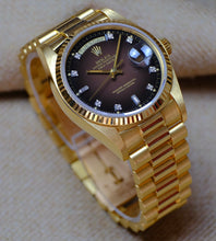 Afbeelding in Gallery-weergave laden, Rolex Day-Date 18038 'Brown Vignette' 1979'