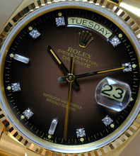 Afbeelding in Gallery-weergave laden, Rolex Day-Date 18038 'Brown Vignette' 1979'