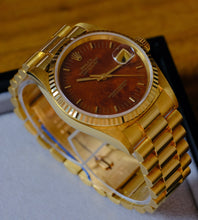 Afbeelding in Gallery-weergave laden, Rolex Datejust 16238 'wood dial' 1988