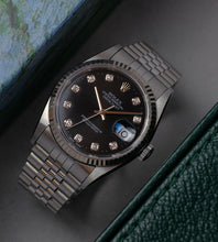 Afbeelding in Gallery-weergave laden, Rolex Datejust 16234 black diamond dial