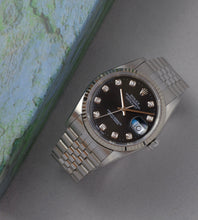 Afbeelding in Gallery-weergave laden, Rolex Datejust 16234 black diamond dial
