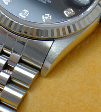 Afbeelding in Gallery-weergave laden, Rolex Datejust 16234 black diamond dial