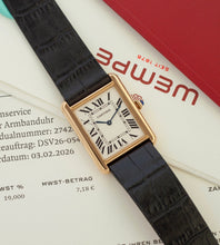 Afbeelding in Gallery-weergave laden, Cartier Tank Solo 'Large' 2742 / Full-Set / 2010 / Wempe Battery
