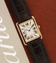 Afbeelding in Gallery-weergave laden, Cartier Tank Solo 'Large' 2742 / W1018855 + Papers (2016)