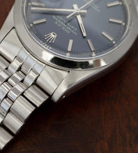 Afbeelding in Gallery-weergave laden, Rolex Datejust 1600 'Blue Pie-Pan Dial' (1966)