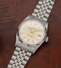 Afbeelding in Gallery-weergave laden, Rolex Datejust 16014 'Silver Patina Dial' (1984)