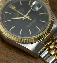 Afbeelding in Gallery-weergave laden, Rolex Datejust 16233 'Black' 2000
