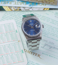 Afbeelding in Gallery-weergave laden, Rolex Datejust 16220 'Blue' 1999