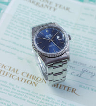 Afbeelding in Gallery-weergave laden, Rolex Datejust 16220 'Blue' 1999