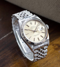 Load image into Gallery viewer, Rolex Datejust 16234 fluted bezel silver dial 1993
