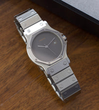 Afbeelding in Gallery-weergave laden, Cartier Santos Octagon 2965 Grey Ghost Dial