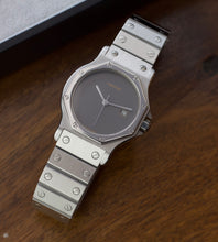Afbeelding in Gallery-weergave laden, Cartier Santos Octagon 2965 Grey Ghost Dial