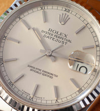 Afbeelding in Gallery-weergave laden, Rolex Datejust 16234 'Silver dial' + Box & Papers (1997)