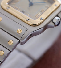 Afbeelding in Gallery-weergave laden, Cartier Santos Galbée 1566 'Slate Grey / Rhodium Dial'