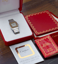 Afbeelding in Gallery-weergave laden, Cartier Santos Carree 2961 + Box & Papers (1985)