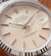 Afbeelding in Gallery-weergave laden, Rolex Datejust 16234 'Silver/Creamy Tapestry Dial'' (1995)