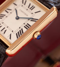 Afbeelding in Gallery-weergave laden, Cartier Tank Solo 'Large' 2742 (18K Gold) Box + Papers