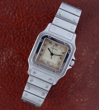 Afbeelding in Gallery-weergave laden, Cartier Santos Galbée 987901 'Cream Dial'