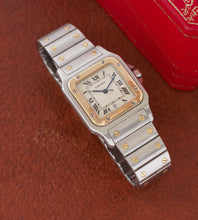 Afbeelding in Gallery-weergave laden, Cartier Santos Galbée 187901 + Box