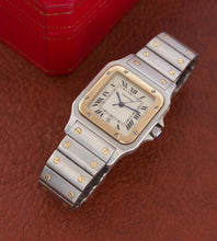 Afbeelding in Gallery-weergave laden, Cartier Santos Galbée 187901 + Box