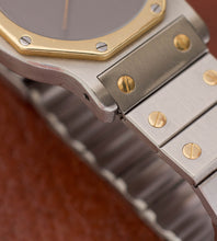 Afbeelding in Gallery-weergave laden, Cartier Santos Octagon 2965 'Slate Grey / Ghost Dial'