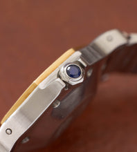 Afbeelding in Gallery-weergave laden, Cartier Santos Octagon 2965 'Slate Grey / Ghost Dial'