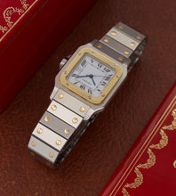 Afbeelding in Gallery-weergave laden, Cartier Santos Carree 2961 + Box & Booklets