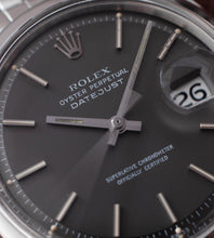 Afbeelding in Gallery-weergave laden, Rolex Datejust 1600 'Anthracite / Grey Dial' (1970)