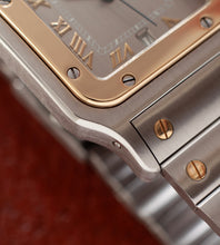 Afbeelding in Gallery-weergave laden, Cartier Santos Galbée 1566 'Grey Roman'