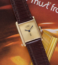 Afbeelding in Gallery-weergave laden, Must de Cartier Tank Vermeil 'Discor Dial' (LM)
