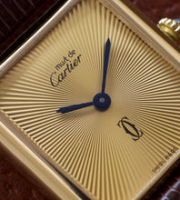 Afbeelding in Gallery-weergave laden, Must de Cartier Tank Vermeil 'Discor Dial' (LM)