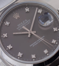 Afbeelding in Gallery-weergave laden, Rolex Datejust Oysterquartz 17000 'Grey Diamond Dial' + Dutch Invoice & Full Service History (1979)