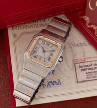 Afbeelding in Gallery-weergave laden, Cartier Santos Galbée 187901 + Box & Papers (1998)