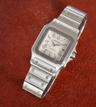 Afbeelding in Gallery-weergave laden, Cartier Santos Galbée 2319 'Guilloché dial' Box + Papers (1999)