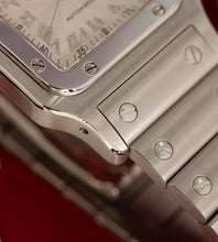 Afbeelding in Gallery-weergave laden, Cartier Santos Galbée 2319 'Guilloché dial' Box + Papers (1999)