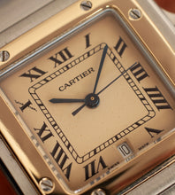 Afbeelding in Gallery-weergave laden, Cartier Santos Galbée 187901 'Caramel Dial'