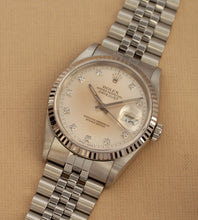Afbeelding in Gallery-weergave laden, Rolex Datejust 16234 'Silver / Cream Diamond Dial' (1990)