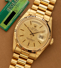 Afbeelding in Gallery-weergave laden, Rolex Day-Date 1803 'Linen dial' (1978)