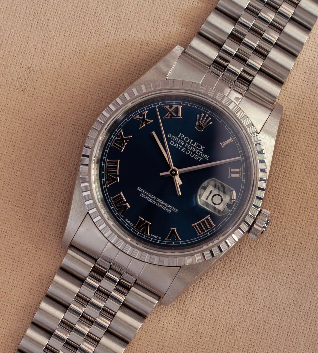 Blue Dial Rolex Datejust 16220 Review Rolex Datejust 16220 'Blue
