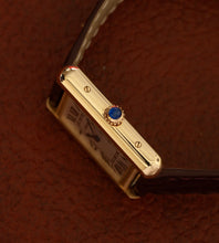 Afbeelding in Gallery-weergave laden, Cartier Tank Solo 'Small' 3168 + Box & Papers / Brown Strap (2014)