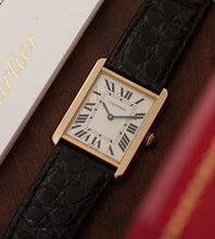 Afbeelding in Gallery-weergave laden, Cartier Tank Solo 'Large' 3167 + Box & Papers (2015)