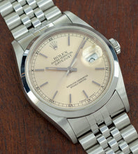 Afbeelding in Gallery-weergave laden, Rolex Datejust 16200 'Silver Patina Dial + Box & Papers (1995)