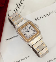 Afbeelding in Gallery-weergave laden, Cartier Santos Carree 2961 'Cartier Service Papers + Pouch'