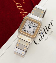 Afbeelding in Gallery-weergave laden, Cartier Santos Carree 2961 'Cartier Service Papers + Pouch'