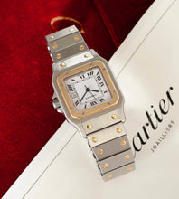 Afbeelding in Gallery-weergave laden, Cartier Santos Carree 2961 'Cartier Service Papers + Pouch'