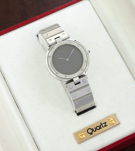 Cartier Santos Vendôme 8192 'Grey / Ghost Dial + 2025 Cartier Service Papers & Box'