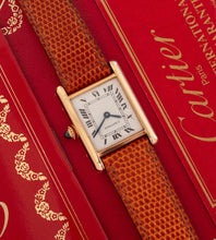 Afbeelding in Gallery-weergave laden, Cartier Tank Louis 78087 'Paris Dial' + Box & Papers (Ca. 1983)