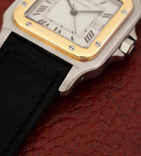 Afbeelding in Gallery-weergave laden, Cartier Santos Carrée 2961 'Leather Strap'