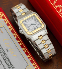 Load image into Gallery viewer, Cartier Santos Carrée 2961 'Godron Bracelet' + Box & Warranty Papers